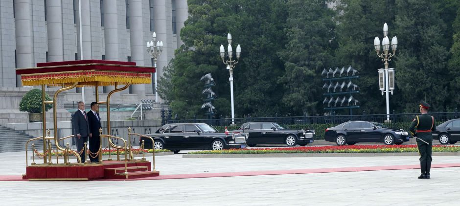 Bilateral con el presidente de China, Xi Jinping, en el Gran Palacio del Pueblo de Beijing / Foto: Presidencia