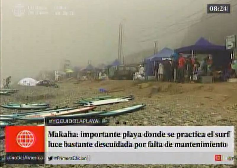 Playa Makaha: puente peatonal presenta fisura - América Televisión