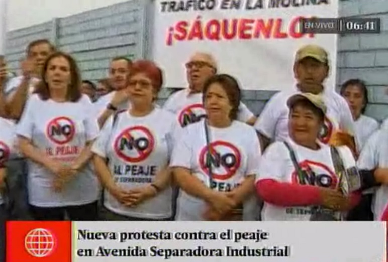 La Molina: realizan nueva protesta contra peaje en Separadora ... - América Televisión