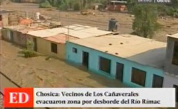 Chosica: crecida del río Rímac inundó casas en Los Cañaverales