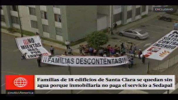 Santa Clara: más de 500 familias se quedan sin agua por presunta ... - América Televisión