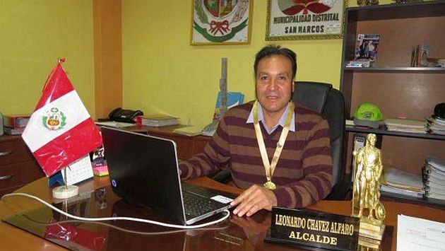 Dictan prisión preventiva contra alcalde de San Marcos por presunta coima