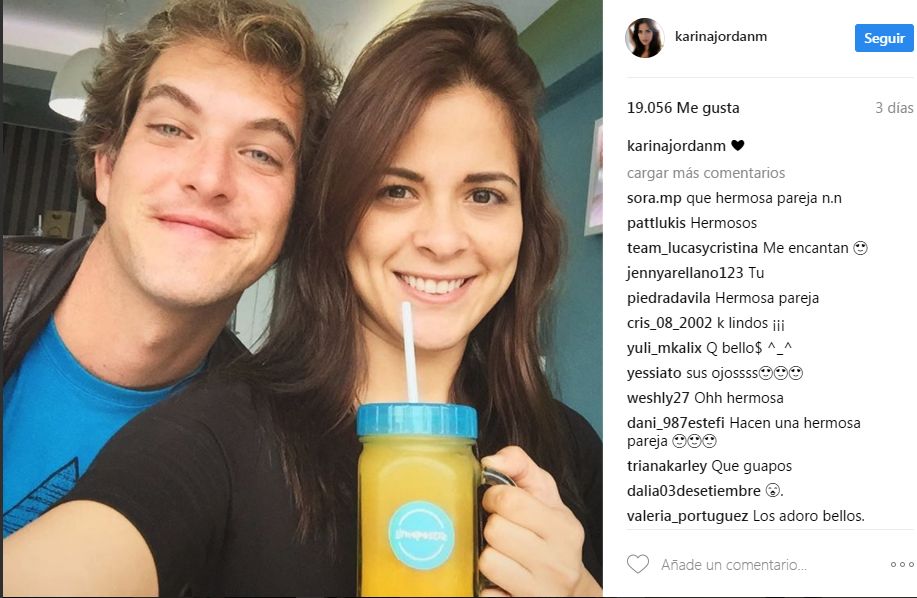 Extremadamente importante imagina Treinta Instagram: Karina Jordán se dejó ver nuevamente junto a Diego Carlos  Seyfarth - América Noticias