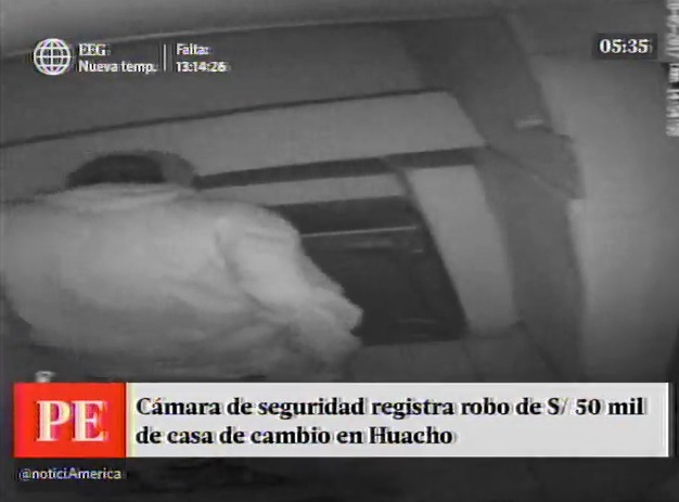 Huacho: cámaras de seguridad registran robo de S/ 50 mil en casa ... - América Televisión