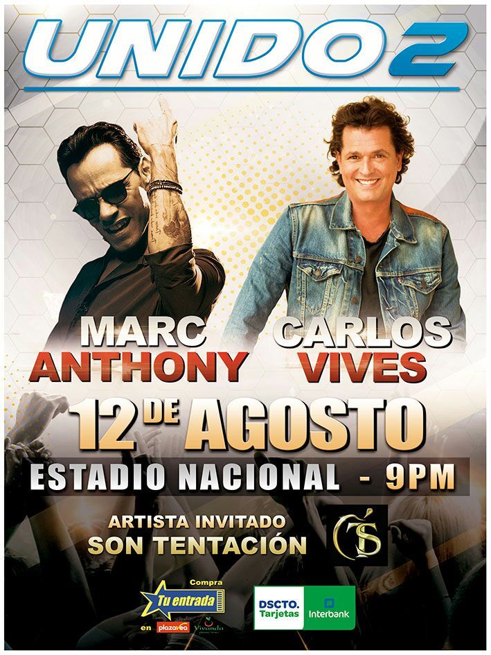 Concierto de Marc Anthony y Carlos Vives en Lima