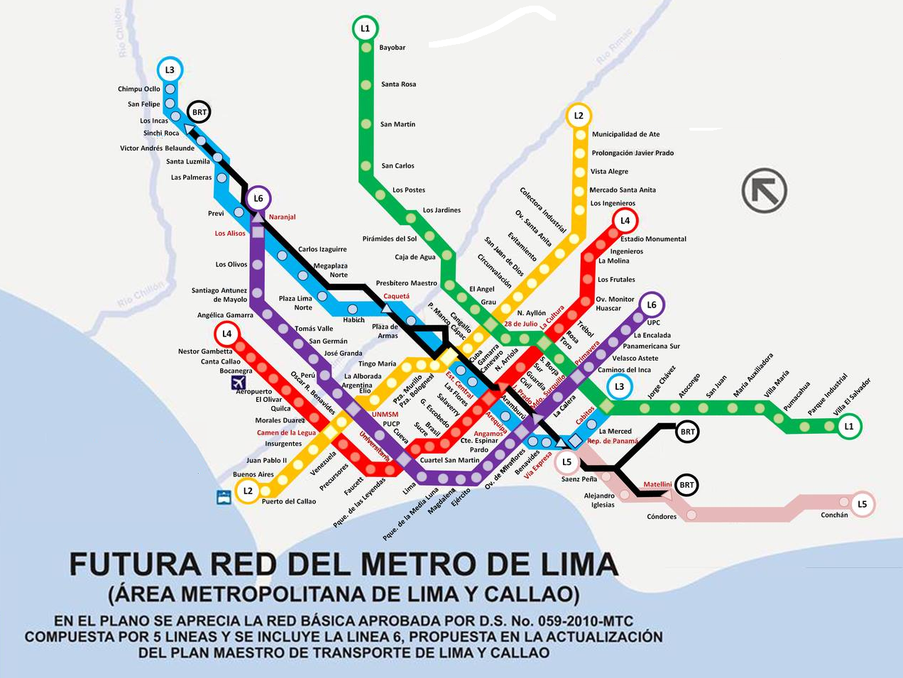 Lineas del metro operativas