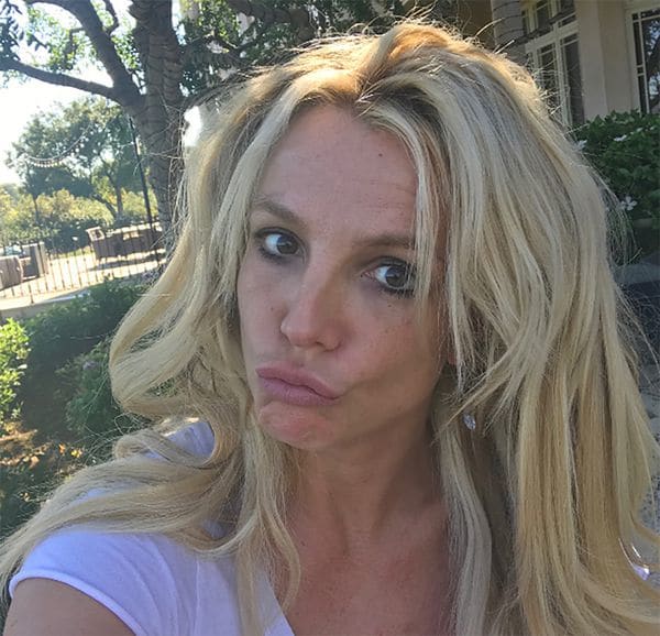 Britney Spears sin maquillaje