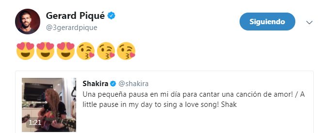 Gerard Piqué reafirmó su amor por Shakira