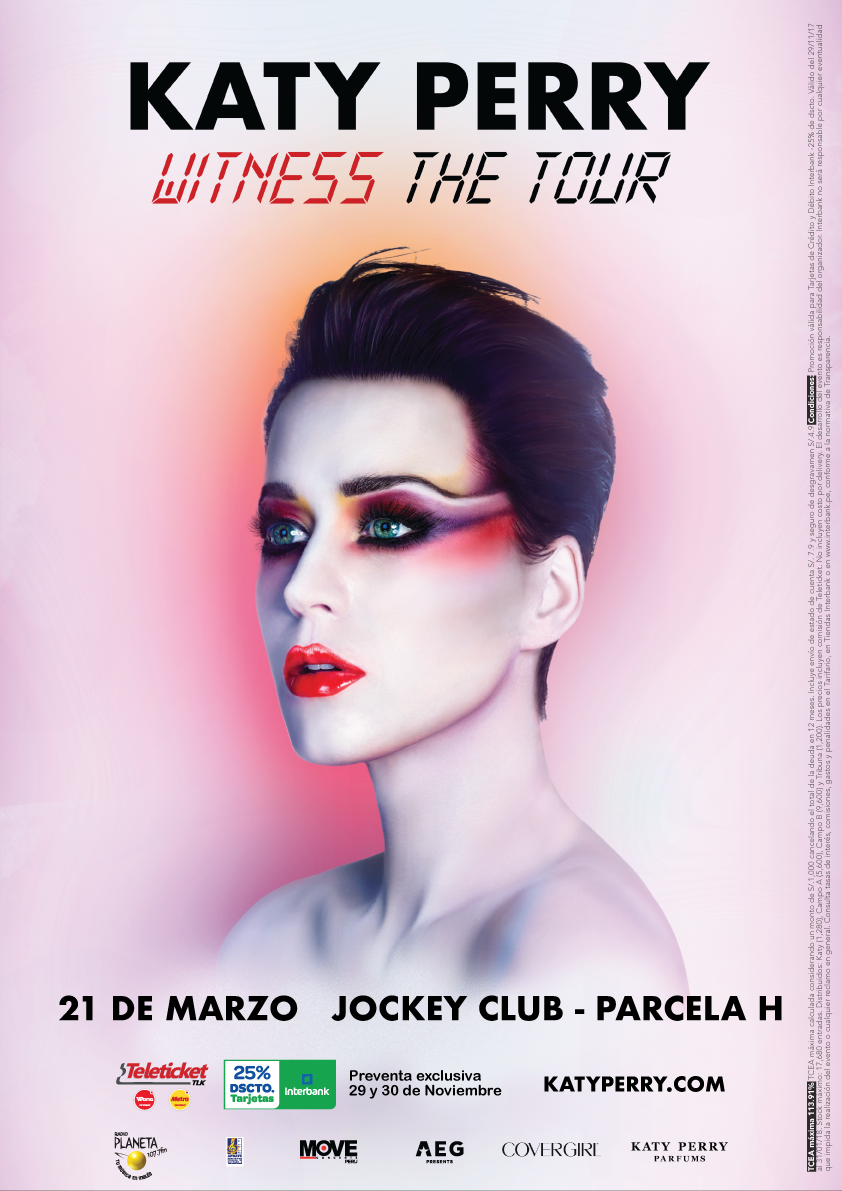 Katy Perry vuelve a Lima en el 2018