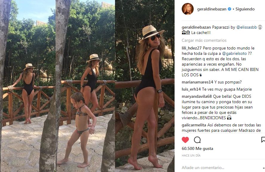 Geraldine Bazán comparte sexy foto en Instagram