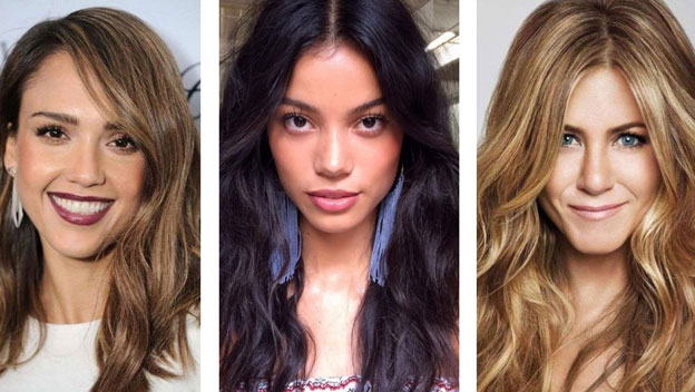 color de cabello tono piel oliva claro